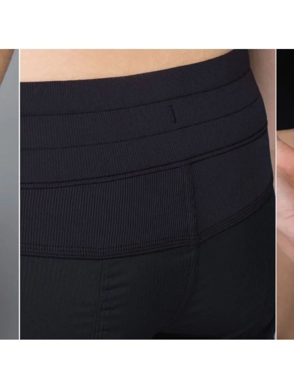 Lululemon Studio Crop Black EUC